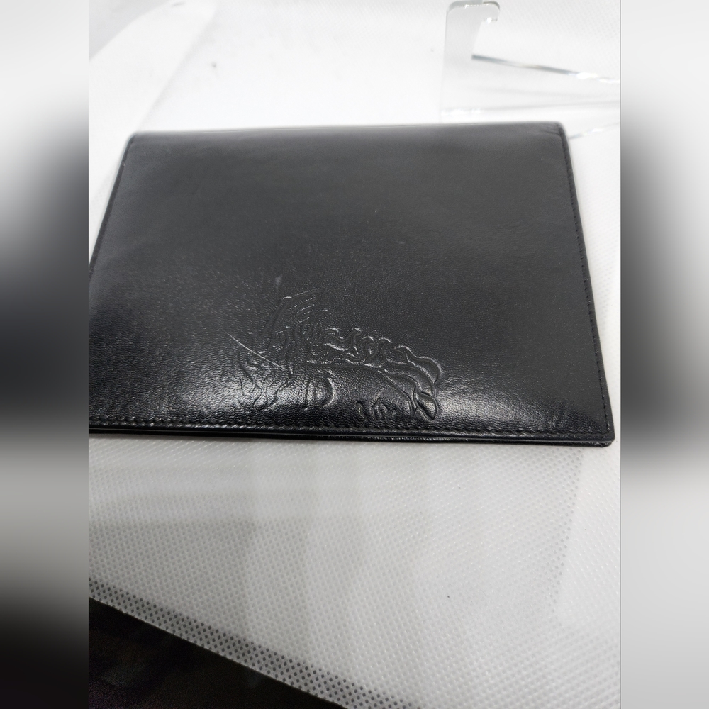 Versace mens wallet black Medusa head embossed. Made in Italy.